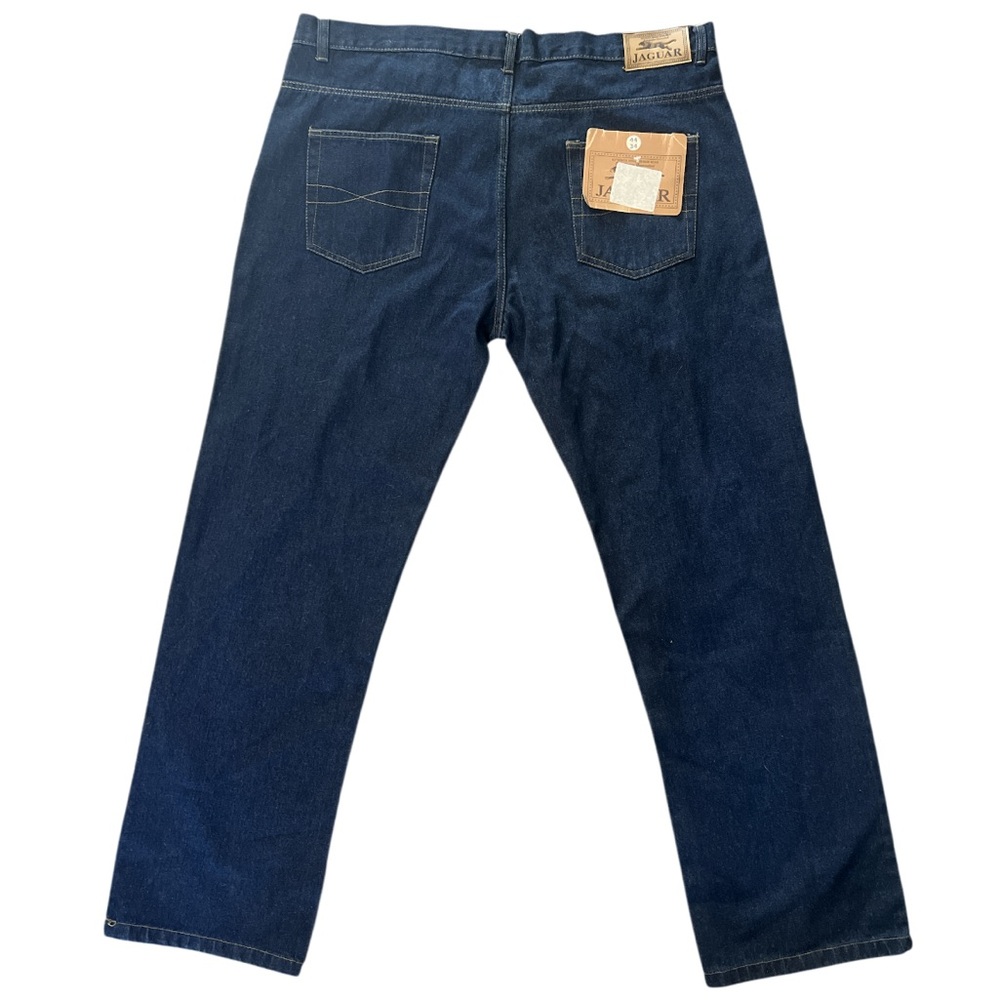 Deadstock Vintage Jaguar Jeans Size 44x34 Dark Blue NWT Retro Classic